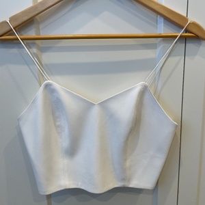 White Crop top